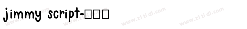 jimmy script字体转换